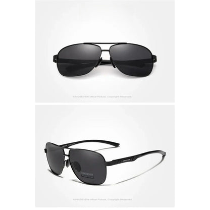 
Gafas de sol polarizadas de aluminio tipo piloto con protección UV400 - Imagen 4