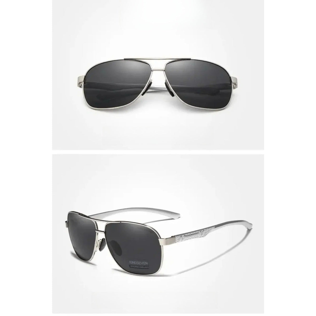 
Gafas de sol polarizadas de aluminio tipo piloto con protección UV400 - Imagen 5