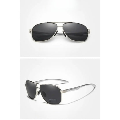 
Gafas de sol polarizadas de aluminio tipo piloto con protección UV400 - Imagen 5