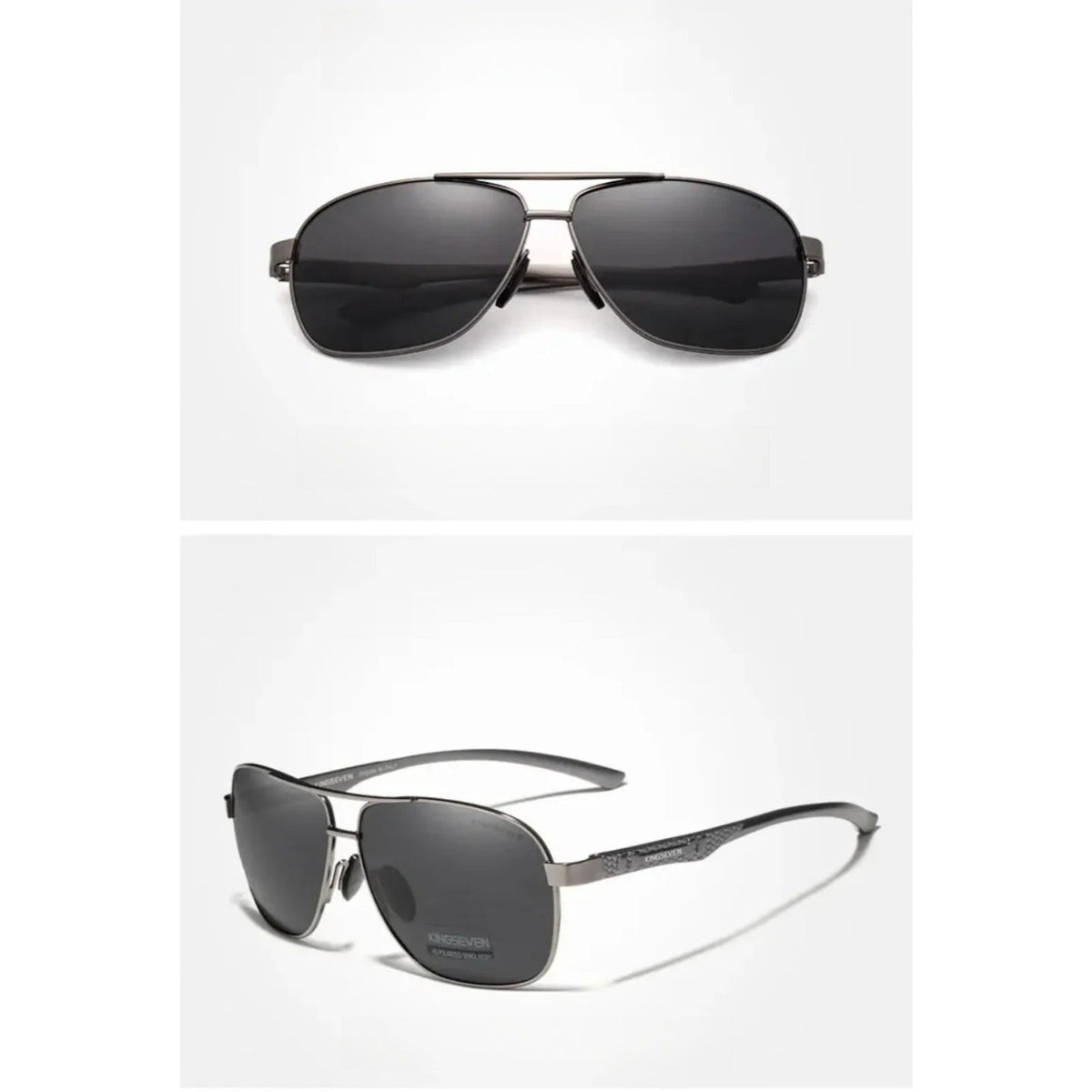 
Gafas de sol polarizadas de aluminio tipo piloto con protección UV400 - Imagen 6