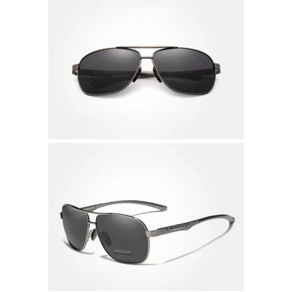 
Gafas de sol polarizadas de aluminio tipo piloto con protección UV400 - Imagen 6