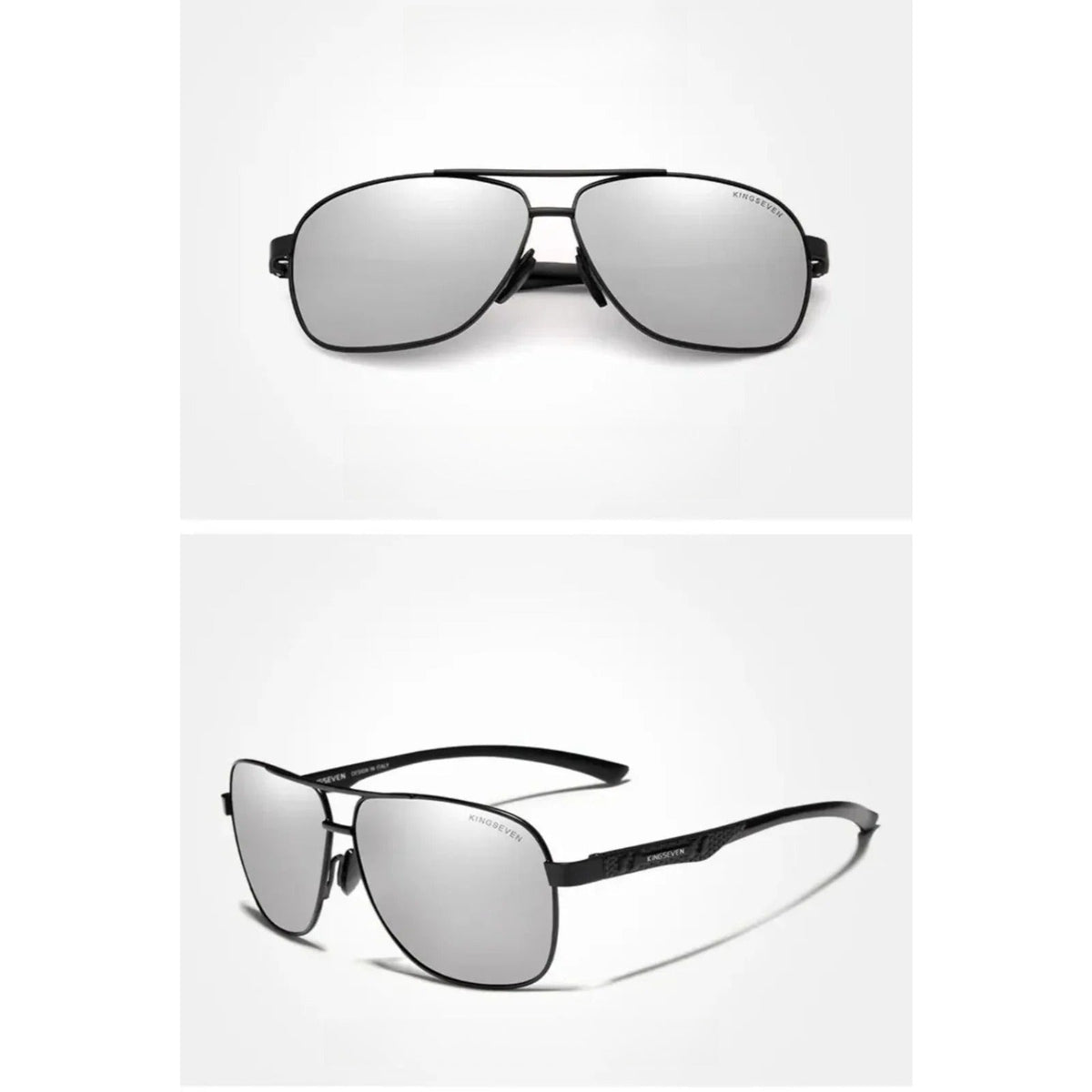 
Gafas de sol polarizadas de aluminio tipo piloto con protección UV400 - Imagen 8