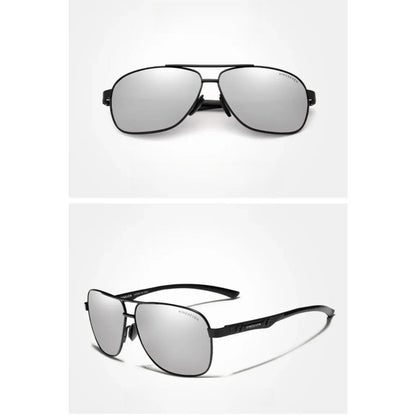 
Gafas de sol polarizadas de aluminio tipo piloto con protección UV400 - Imagen 8