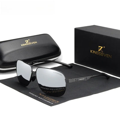 
Gafas de sol polarizadas de aluminio tipo piloto con protección UV400 - Imagen 17