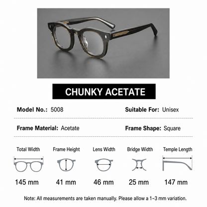 
Montura de acetato grueso - Imagen 7
