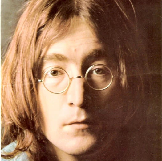 Monturas de gafas vintage de metal, estilo John Lennon, redondas y pequeñas de 38 mm con bisagras de res orte