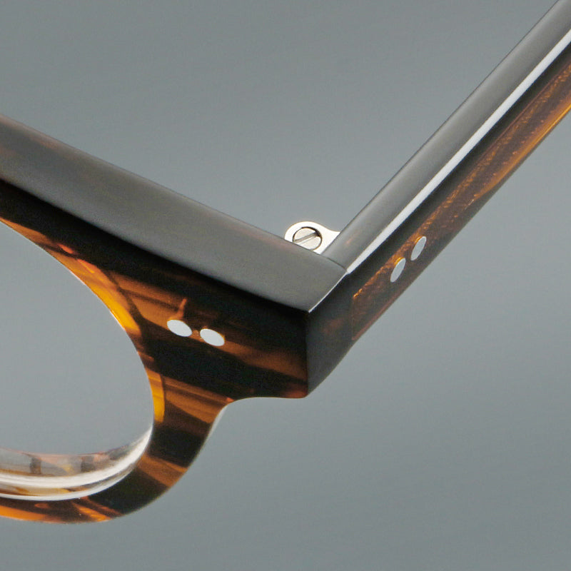 
Monturas de gafas redondas de acetato con aros gruesos y varillas anchas rectas - Imagen 10