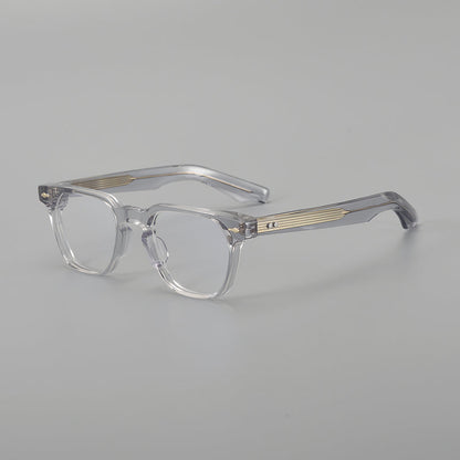 
Monturas de gafas retro rectangulares de acetato con esquinas redondeadas y detalles de remaches - Imagen 6