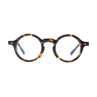
Monturas de gafas retro de acetato estilo panto, con aros completos redondeados y almohadillas nasales - Imagen 7