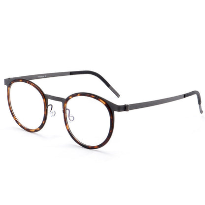 
Montura de gafas de titanio estilo panto vintage con aros cuadrados redondeados y opciones de tamaño de 48 y 50 - Imagen 17
