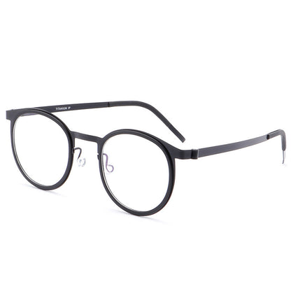 
Montura de gafas de titanio estilo panto vintage con aros cuadrados redondeados y opciones de tamaño de 48 y 50 - Imagen 20