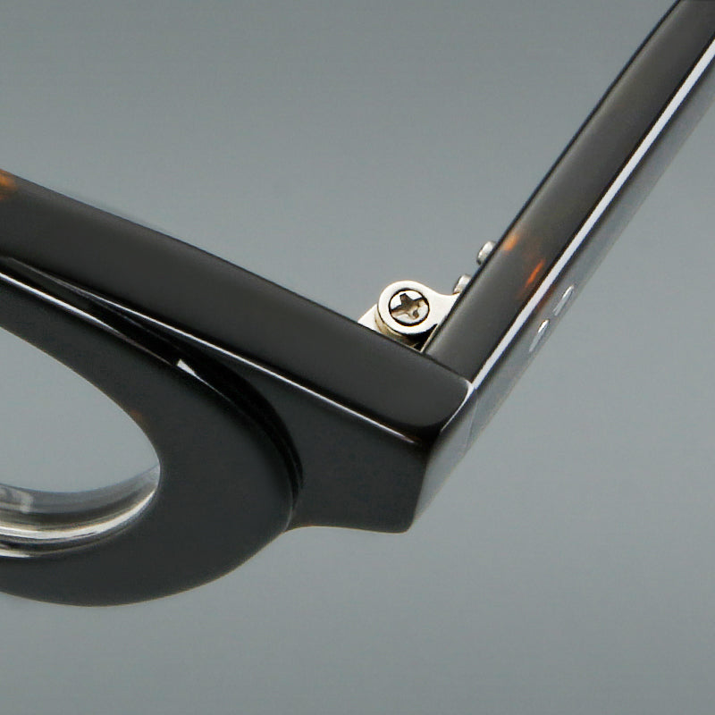 
Monturas de gafas de acetato cuadradas y audaces con bordes profundos y esquinas redondeadas - Imagen 7