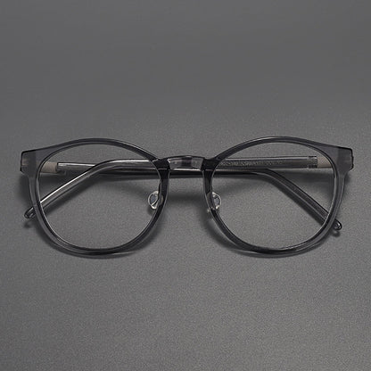 
Monturas de gafas redondas retro con diseño de aro completo y múltiples estilos de montura - Imagen 5