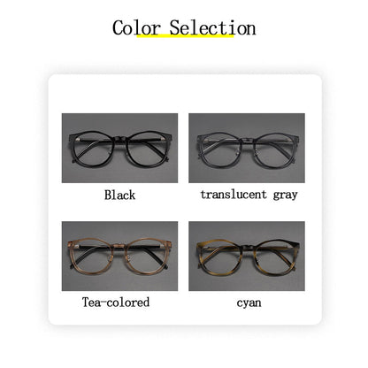 
Monturas de gafas redondas retro con diseño de aro completo y múltiples estilos de montura - Imagen 8