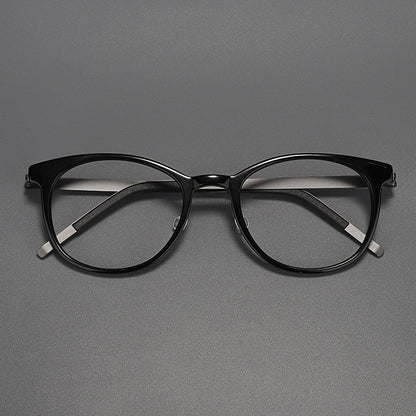
Monturas de gafas redondas retro con diseño de aro completo y múltiples estilos de montura - Imagen 10