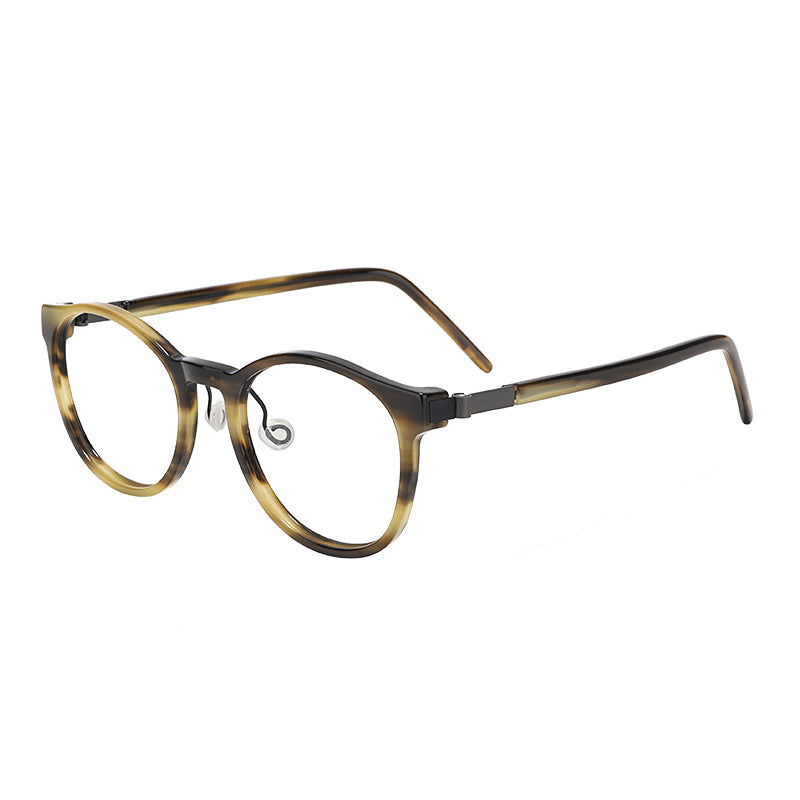 
Monturas de gafas redondas retro con diseño de aro completo y múltiples estilos de montura