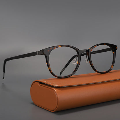 
Monturas de gafas redondas retro con diseño de aro completo y múltiples estilos de montura - Imagen 15