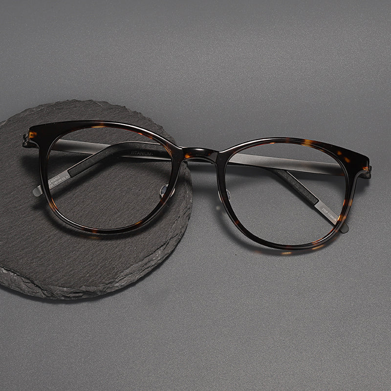 
Monturas de gafas redondas retro con diseño de aro completo y múltiples estilos de montura