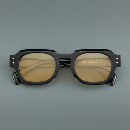 
Monturas de gafas vintage cuadradas de acetato, de borde completo y con opciones de color de lente - Imagen 2