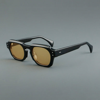 
Monturas de gafas vintage cuadradas de acetato, de borde completo y con opciones de color de lente