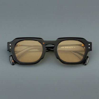 
Monturas de gafas vintage cuadradas de acetato, de borde completo y con opciones de color de lente - Imagen 5