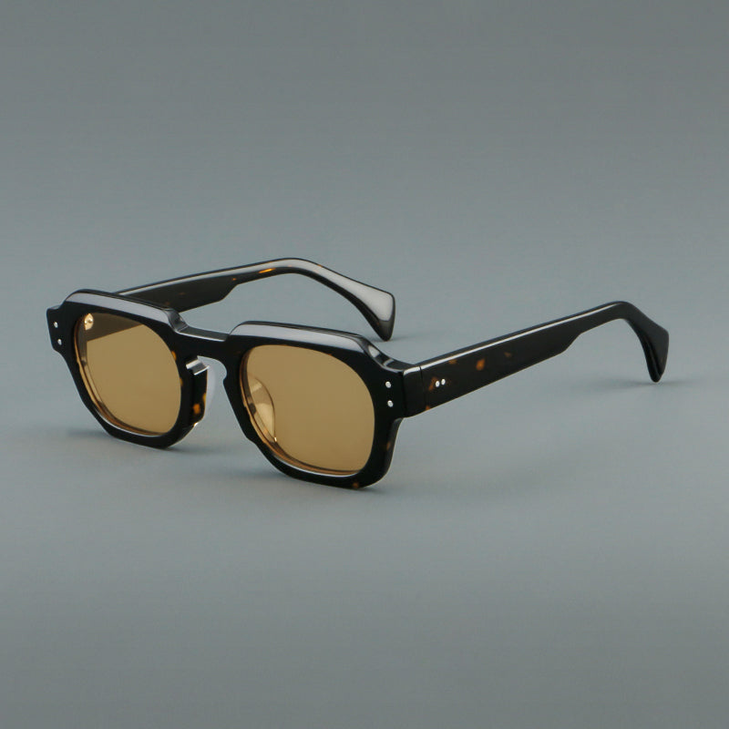 
Monturas de gafas vintage cuadradas de acetato, de borde completo y con opciones de color de lente