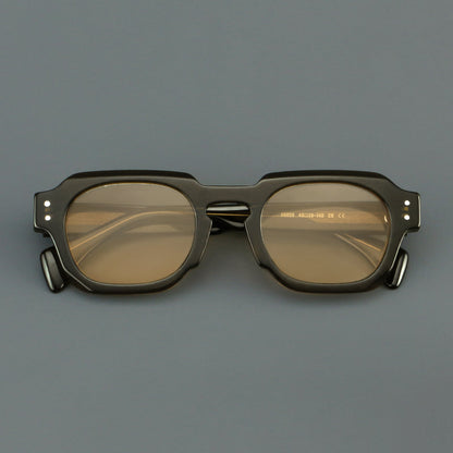 
Monturas de gafas vintage cuadradas de acetato, de borde completo y con opciones de color de lente - Imagen 9