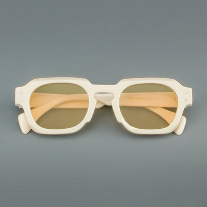 
Monturas de gafas vintage cuadradas de acetato, de borde completo y con opciones de color de lente - Imagen 11