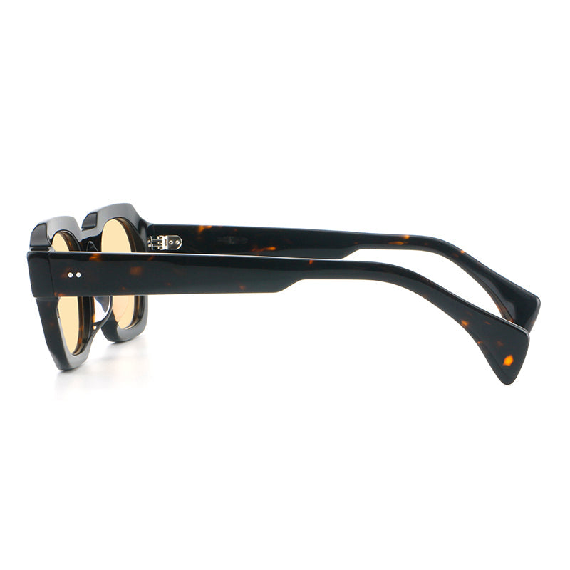 
Monturas de gafas vintage cuadradas de acetato, de borde completo y con opciones de color de lente - Imagen 17