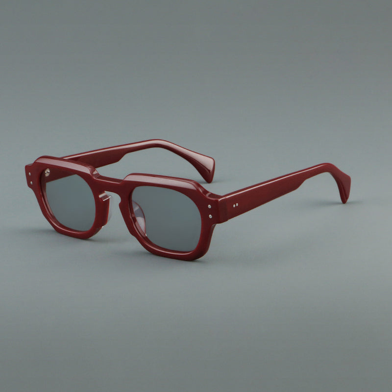 
Monturas de gafas vintage cuadradas de acetato, de borde completo y con opciones de color de lente - Imagen 21