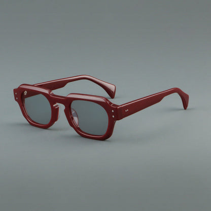 
Monturas de gafas vintage cuadradas de acetato, de borde completo y con opciones de color de lente - Imagen 21