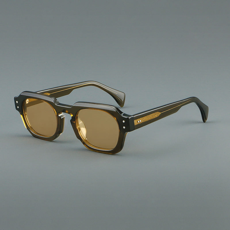 
Monturas de gafas vintage cuadradas de acetato, de borde completo y con opciones de color de lente
