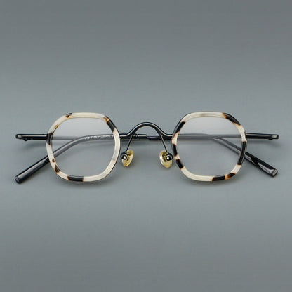 
Monturas de gafas redondas geométricas vintage con puente arqueado elevado y almohadillas nasales - Imagen 2
