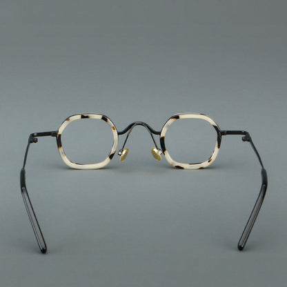 
Monturas de gafas redondas geométricas vintage con puente arqueado elevado y almohadillas nasales - Imagen 5