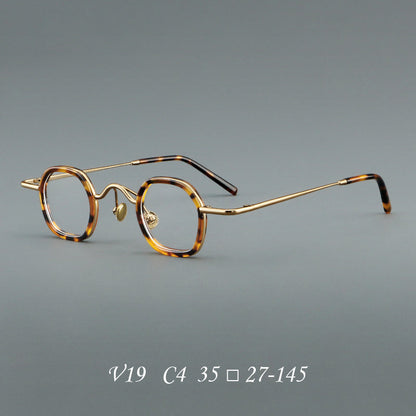 
Monturas de gafas redondas geométricas vintage con puente arqueado elevado y almohadillas nasales - Imagen 8