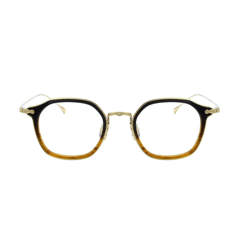 
Monturas de gafas retro cuadradas de titanio con aros completos finos y diseño de esquinas redondeadas