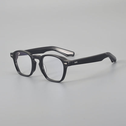 
Monturas de gafas cuadradas de acetato con bordes suavemente redondeados y almohadillas nasales