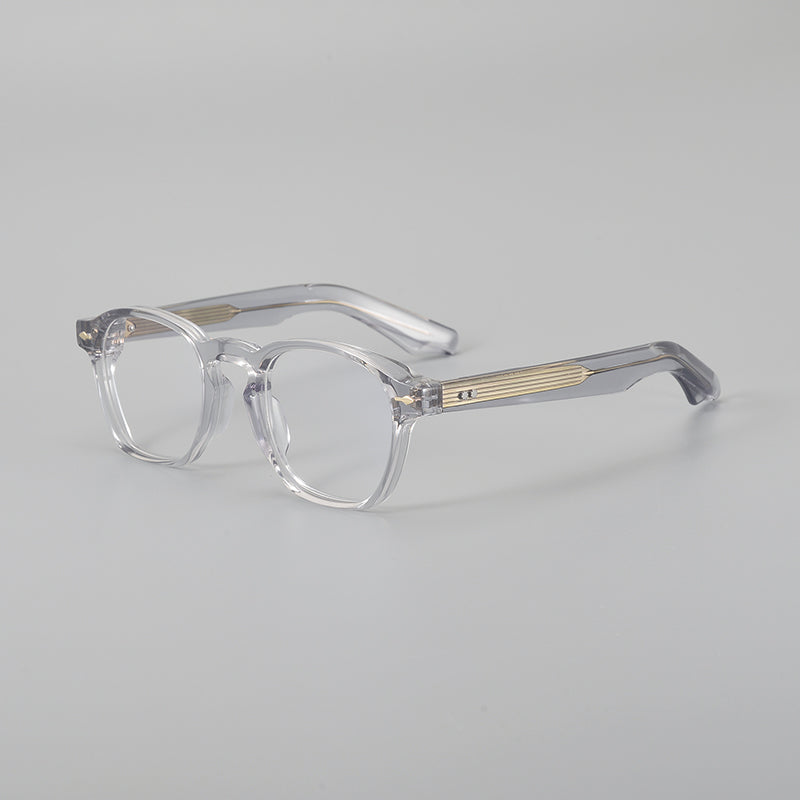 
Monturas de gafas cuadradas de acetato con bordes suavemente redondeados y almohadillas nasales