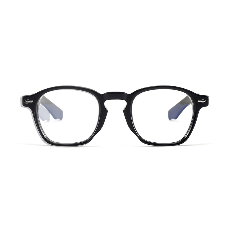 
Monturas de gafas cuadradas de acetato con bordes suavemente redondeados y almohadillas nasales - Imagen 7