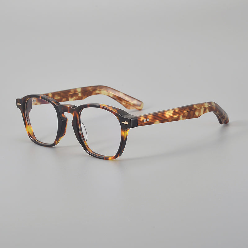 
Monturas de gafas cuadradas de acetato con bordes suavemente redondeados y almohadillas nasales