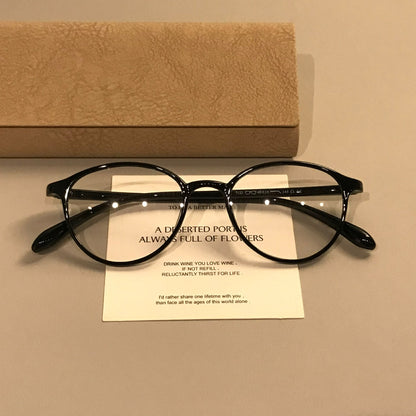
Monturas de gafas redondeadas con perfil fino, color marrón té o negro - Imagen 7