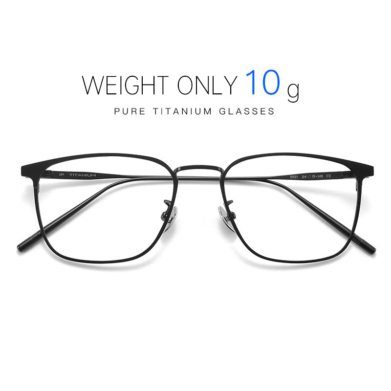 
Monturas de gafas rectangulares hechas a mano, de aro completo fino y con plaquetas nasales - Imagen 2