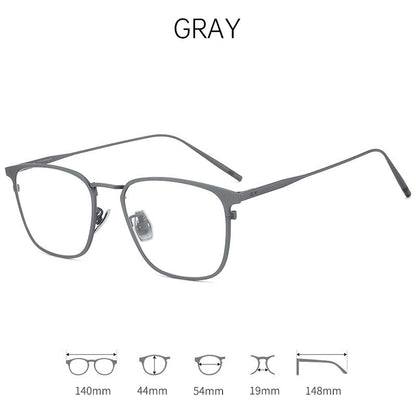 
Monturas de gafas rectangulares hechas a mano, de aro completo fino y con plaquetas nasales - Imagen 6