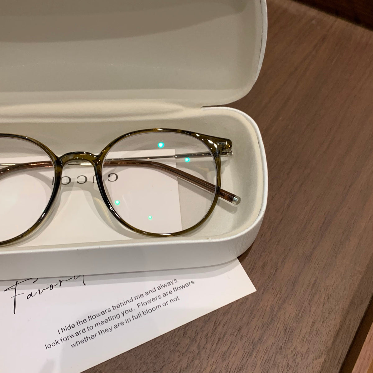 
Monturas de gafas redondas con línea de cejas definida, color marrón té frío o marrón té oolong - Imagen 3