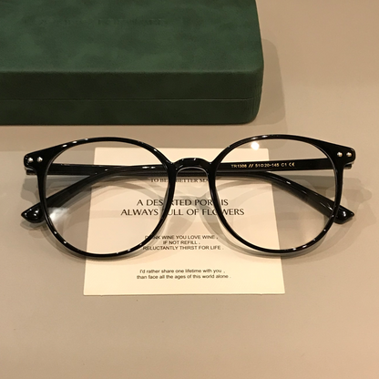 
Monturas de gafas ovaladas con construcción TR, marrón café degradado o negro - Imagen 8