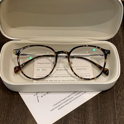 
Monturas de gafas redondas con aros y varillas delgados, carey, negro o transparente - Imagen 2