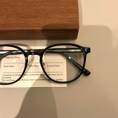 
Monturas de gafas cuadradas redondeadas con ceja elevada, carey ámbar o negro - Imagen 8