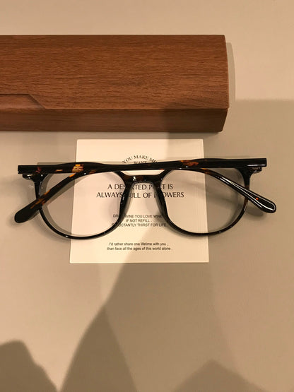 
Monturas de gafas redondas retro con puente de cerradura, en carey o negro - Imagen 6