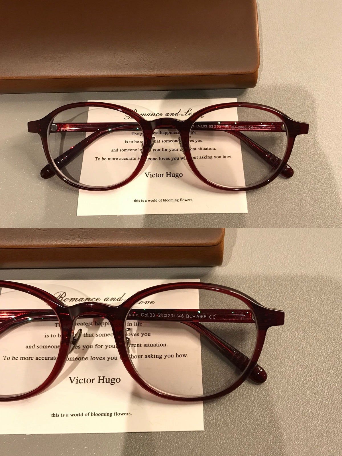 
Monturas de gafas ovaladas con borde superior grueso, negro, burdeos o carey