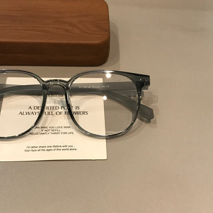 
Montura de gafas cuadrada extragrande con frente ancho, negro mate - Imagen 6